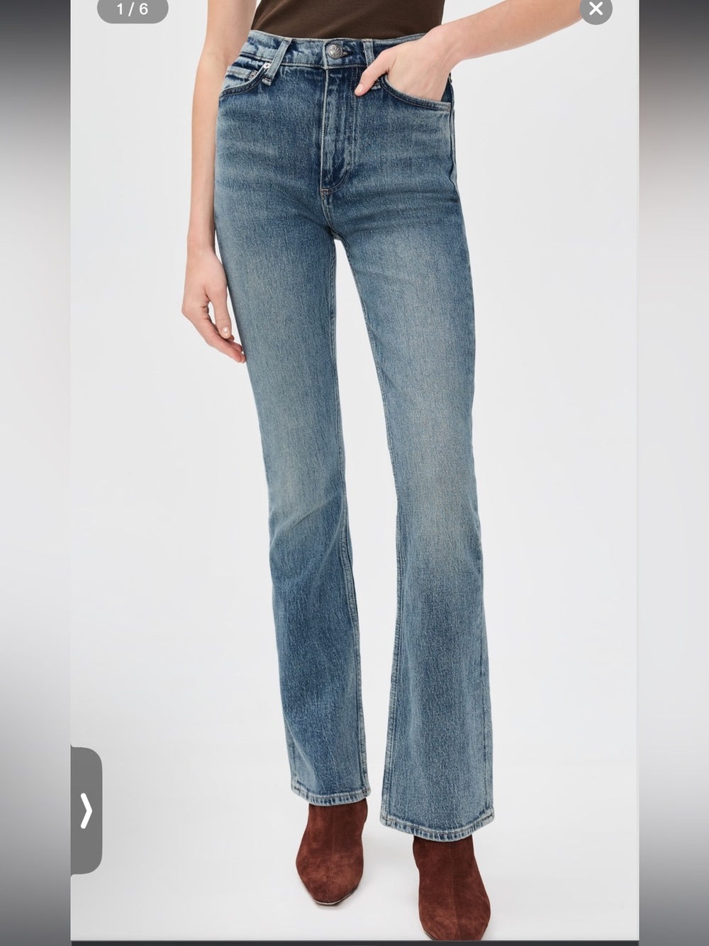 NWT rag & bone Peyton HR Full Length Bootcut Jeans
